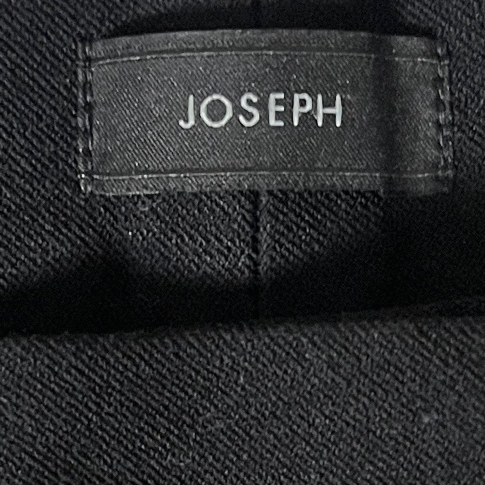 Joseph 'Finley' Gabardine Straight Leg Pants Italian Bi‑Stretch Twill Black US 8 - Picture 6 of 16